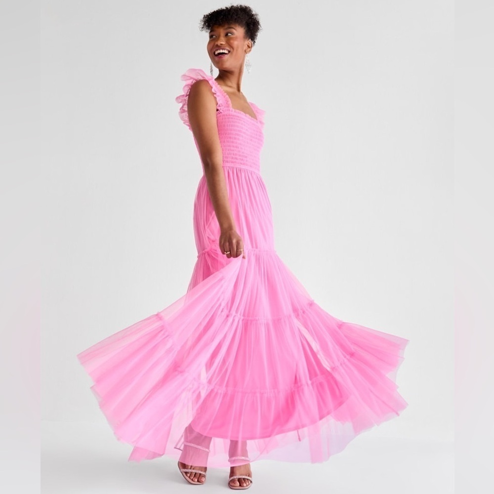 Francesca's Collections Pink Maxi Dress NWT - Picture 3 of 7